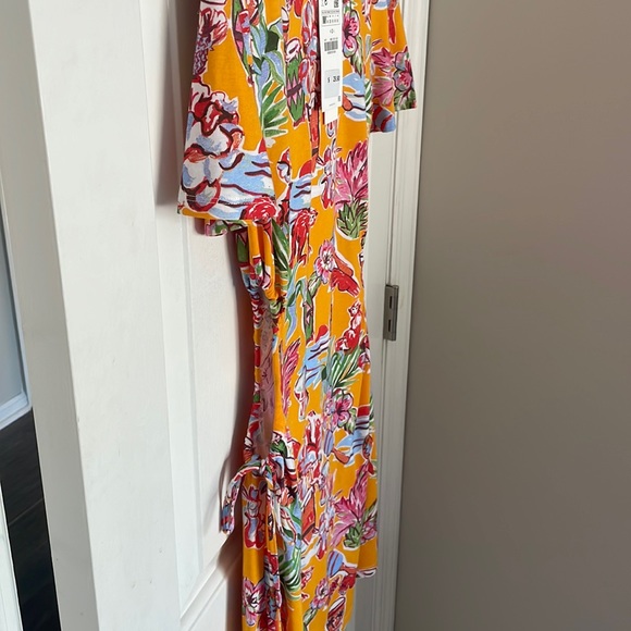 Zara Orange Mini Tropical Jungle Print Cutout Dress - Picture 9 of 12